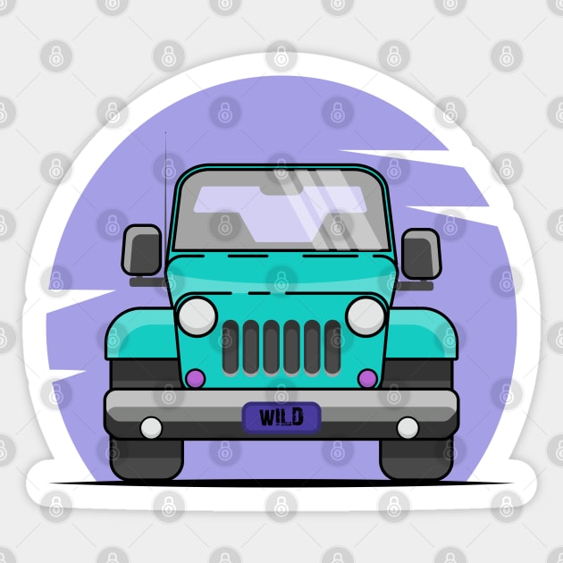 4x4, adventure, car Sticker by IDesign23
